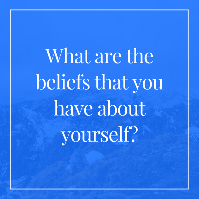 What are the beliefs that you have about yourself? – Susan M Barber ...